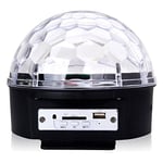 Bluetooth LED Music Speaker Disco Ball Sound Activated with MP3 SD/USB Slot + Bluetooth, Built in Speakers - Connect to iPhone or Any Bluetooth Device - from Playlearn (UK)
