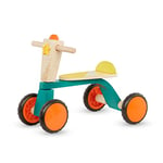 B. toys – Wooden Toddler Bike – Balance Toys for Toddlers – Push & Ride Bike – Four Wheels – Smooth Rider – 18 Months +