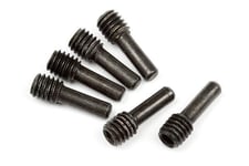 Screw Shaft M4X2.5X12Mm (Black/6Pcs)