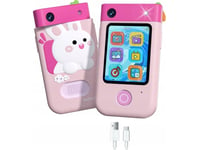 Xrec Digitalkamera 48Mp Kamera 1080P För Babyspel Ficklampa Mp3 Väckarklocka Telefon / Bls-I9 / Pink Rabbit