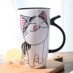 DUKAILIN Espresso Cups Ceramic Large Capacity Coffee Cup with Lid Animal Mug Drink Coffee Pot Tea Cup Milk Cup|Mug