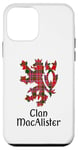 Coque pour iPhone 12 mini Clan MacAlister Tartan Nom de famille écossais Scotland