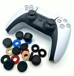 Pro Gamer-Pack : Lot De 5 Paires (10 Pcs) D'aiming/Precision Rings + 4 Paires (8 Pcs) De Thumb Grips Ergonomiques | Pour Nintendo Switch Pro, Ps5, Ps4, Xbox Series X-S/One/360