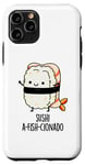 Coque pour iPhone 11 Pro Jeu de mots amusant Sushi A-Fish-Cionado