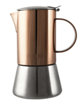 La Cafetiere 4 Cup Stainless Steel Copper Stovetop - 5187804
