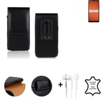 Vertical holster + headphones for Sony Xperia Ace III Belt Pouch Protective