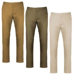 Lot 3 Pantalons Toile Chino - Homme K740 - Beige Clair Kaki Camel