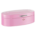 Wesco Bread bin, Stainless Steel, Pink, 26 x 41.5 x 14 cm