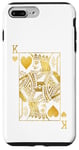 Coque pour iPhone 7 Plus/8 Plus Cartes de poker Lucky Knight King of Hearts Game Casino