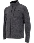 4F Fleece Jacket Men - Dark Grey Melange - L