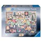 Ravensburger Christmas Crackers 1000 Piece Jigsaw Puzzle Crazy Cats Vintage 16