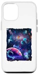 Coque pour iPhone 12/12 Pro Sea jellies Wild Pet Animal Universe Galaxy Stars Jellyfish