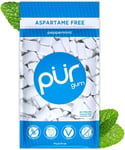 PUR 100% Xylitol Chewing Gum, Sugarless Peppermint, Sugar Free + Aspartame Free