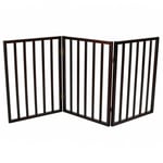 Dog Safety Folding Wooden Pet Gate Barrier