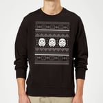 Star Wars Christmas Stormtrooper Knit Black Christmas Jumper - XXL