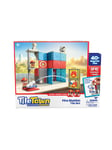 Tile Town Fire Station Magnetic Tiles Playset 46 pcs