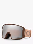 Oakley OO7070 Unisex Line Miner L Mark McMorris Signature Ski Goggles, Brown/Snow Black