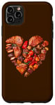 Coque pour iPhone 11 Pro Max Valentine BBQ Grill Viande Cœur Dad & Chef Food Graphic