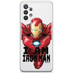 ERT GROUP mobile phone case for Samsung A32 5G original and officially Licensed Marvel pattern Iron Man 029 optimally adapted to the shape of the mobile phone, partially transparent