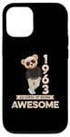 Coque pour iPhone 12/12 Pro Ours en peluche original Awesome 62e anniversaire homme femme 1963