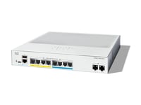 Cisco Catalyst 1300-8Mgp-2X - Switch - L3 - Administrerad - 4 X Gigabit Ethernet + 4 X 100/1000/2.5G + 2 X 10 Gigabit Sfp+ - Rackmonterbar - Poe+ (120 W)