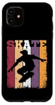 Coque pour iPhone 11 Skate Rétro Pour Skateboarder