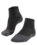 FALKE Women's TK2 Explore Short W SSO Wool Thick Anti-Blister 1 Pair Hiking Socks, Grey (Asphalt Melange 3180), 5.5-6.5