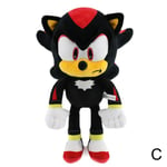 30 cm Sonic The Hedgehog Shadow Amy Rose Knuckle Tail Plyschleksak CWC One size C One size