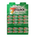 Gillette 7 o'clock Super Stainless Double Edge Razor Blades x100