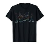 London train/tube Map line - Novelty for London lover T-Shirt