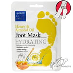 Escenti Hydrating Foot Mask with Honey & Almond Oil, Moisturising Socks