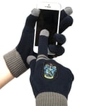 Cinereplicas - Harry Potter - Gants Ecran Tactiles - Licence Officielle - Maison Serdaigle - Taille Unique - Bleu et Gris