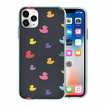 For Apple Iphone 11 Pro Silicone Case Rubber Ducks Pattern - S2734