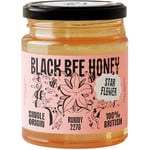 Black Bee Honey : Starflower Honey - Pure and Natural, Single-Origin British/UK Honey (227g Glass jar)