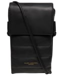 Pure Luxuries Womens 'Chloe' Black Leather Cross Body Phone Bag material_real_leather - One Size