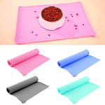 Pet Puppy Silicone Waterproof Feeding Food Mat Dog Cat Non Slip Bowl Placemat Uk