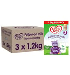 Cow & Gate 2 Follow On Baby Milk Powder Formula, 6-12 Months, 1.2K (Pack of 3)