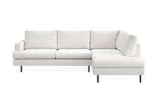 Menard Compact Sofa med Chaiselong 4-seter - sjeselong Hvit