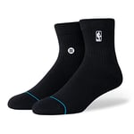 Stance Logoman St Qtr Chaussettes pour homme, Noir, Taille M (38-42)