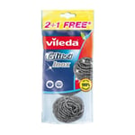 Vileda Glitzi Spiral INOX metallsvampar 3 stycken (2 + 1 gratis) Stål