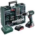 Slagborrmaskin 18v metabo - Sb 18 lt set med li jon batteri v