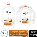 Dove Moisturising Hand Wash Pampering Care with Shea Butter & Vanilla 250ml,18Pk