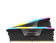CORSAIR Vengeance RGB DDR5 RAM 32GB (2x16GB) 6000MHz CL36 Mémoire Informatique Compatible Intel XMP iCUE - Noir (CMH32GX5M2B6000C36)