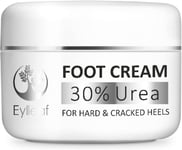 Eylleaf Foot Cream with 30% Urea - Skin Moisturiser for Dry Feet and Cracked