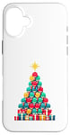 Coque pour iPhone 16 Plus Christmas Tree Joueur de Tennis de Table Ping Pong Raquette