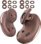 Embouts D'Oreille De Pour Samsung Galaxy Buds Live [Fit In The Case] 6 Paires Anti-Dérapants Écouteurs En Silicone Wing Tips Accessoires Compatibles Avec Samsung Buds Live (Brun)[QUE073220]