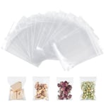 AiQInu Sachet Plastique Transparent 9 x 13 cm, Lot de 100 Sachet Zip Pochon Plastique, Sachets Plastiques Refermables pour Bijouterie, Confiserie, Composants Électroniques