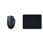 Razer Naga V2 HyperSpeed - Souris de Jeu MMO sans Fil Ergonomique & Gigantus V2 Medium - Tapis de Souris Gaming Souple pour Un Style Rapide et Un Contrôle Optimal (360 x 275 x 3mm