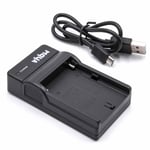 vhbw chargeur, socle de charge appareil photo, caméscope DSLR Panasonic VDR-D250EG-S, VDR-D258GK, VDR-D300, VDR-D300E-S, VDR-D300EB-S, VDR-D300EG-S