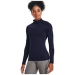 Ladies Base Layer Top Under Armour Long Sleeve ColdGear Compression Mock Neck